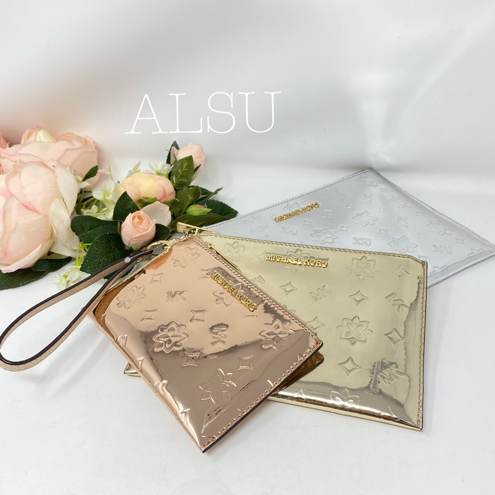 Michael Kors Wristlet Trio Silver/Pale/Rose Gold W